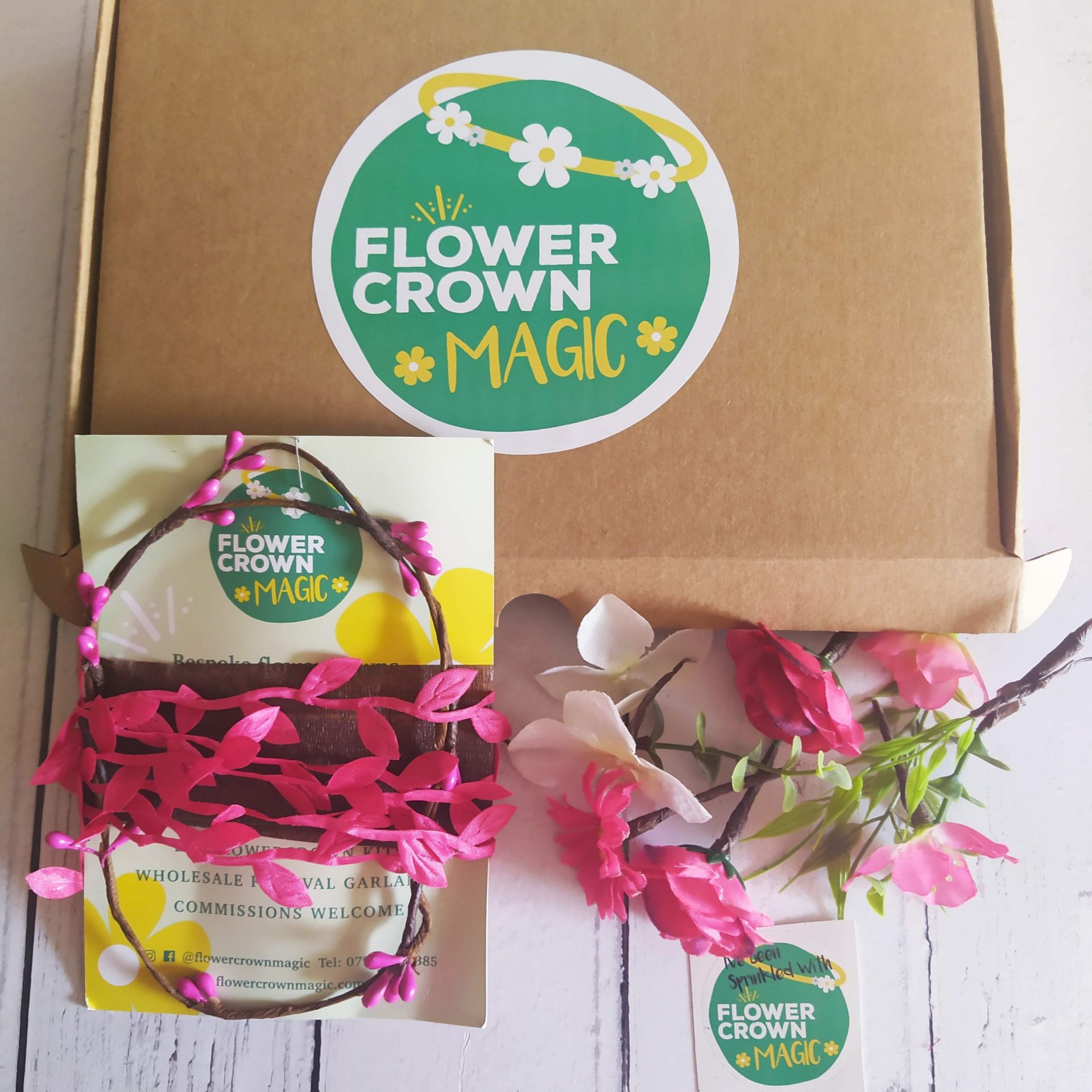 DIY paper Flower Crown craft kit. Get crafty today • Happythought