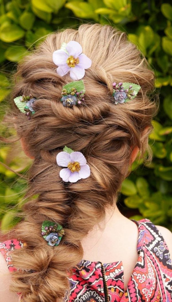 Flower hairpins - floral pins - wedding - prom - festival - adult or child - flower clips - hair clips - gift idea - stocking filler
