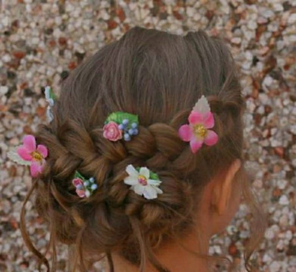 Hand Crafted Flower Hair Clips - floral pins