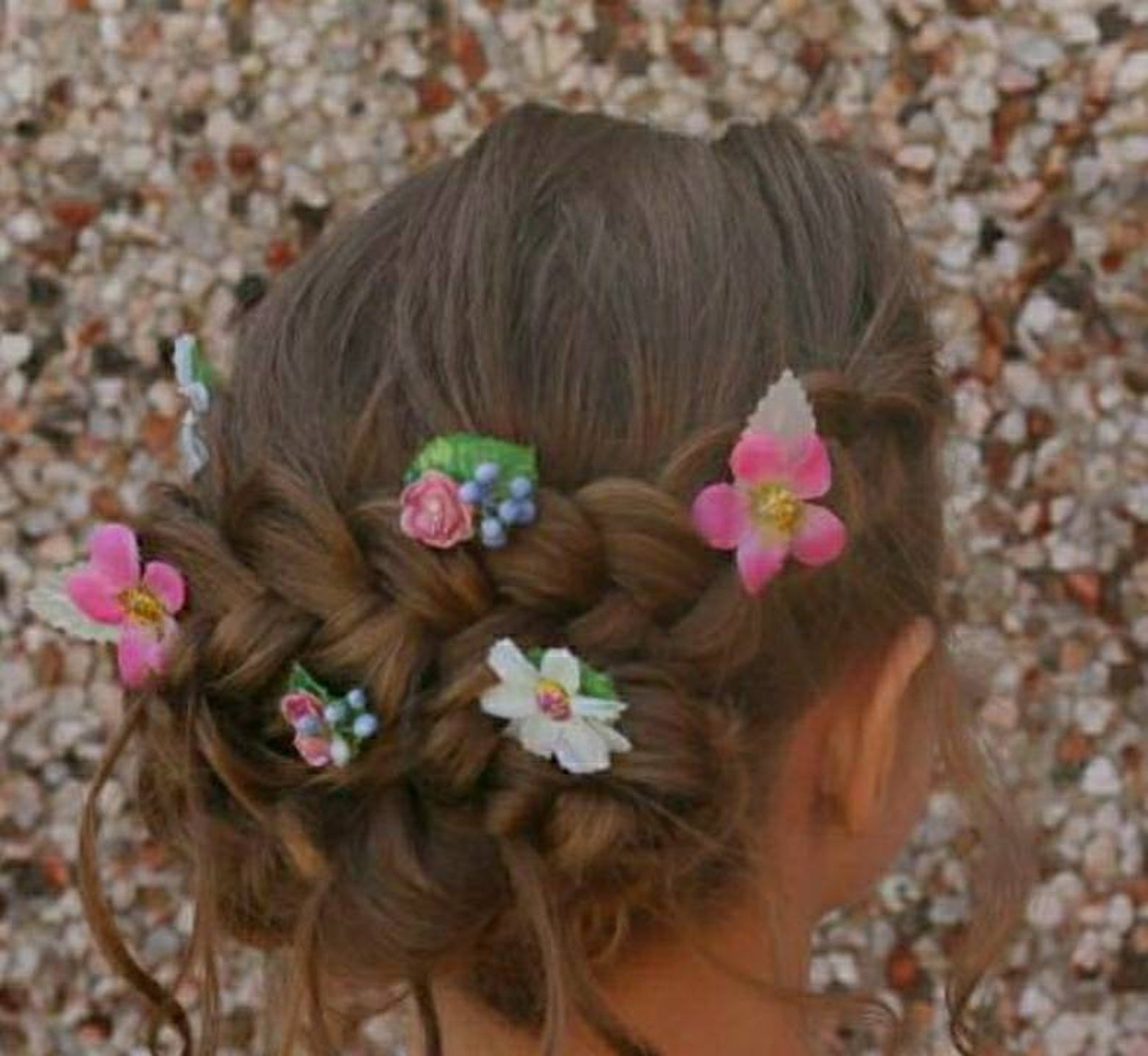 Hand Crafted Flower Hair Clips - floral pins - Flower Crown Magic