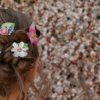 Hand Crafted Flower Hair Clips - floral pins - Image 7