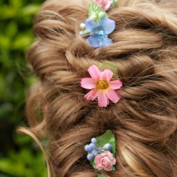 Flower hair pins - braid pins - updo pins - festival braids
