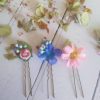 Flower hair pins - braid pins - updo pins - festival braids - Image 3