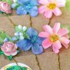 Flower hair pins - braid pins - updo pins - festival braids - Image 9