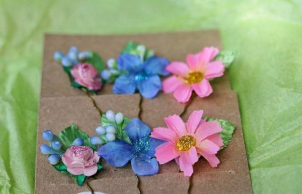 Flower hair pins - braid pins - updo pins - festival braids - Image 7