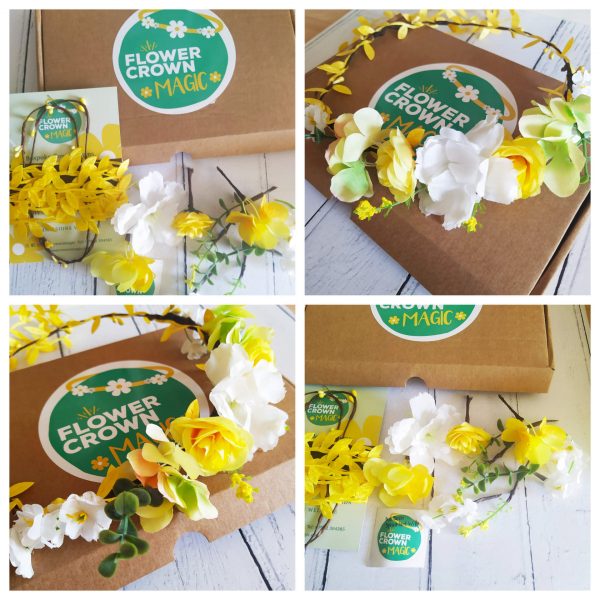 Yellow and Orange Kids DIY Flower Crown Kit