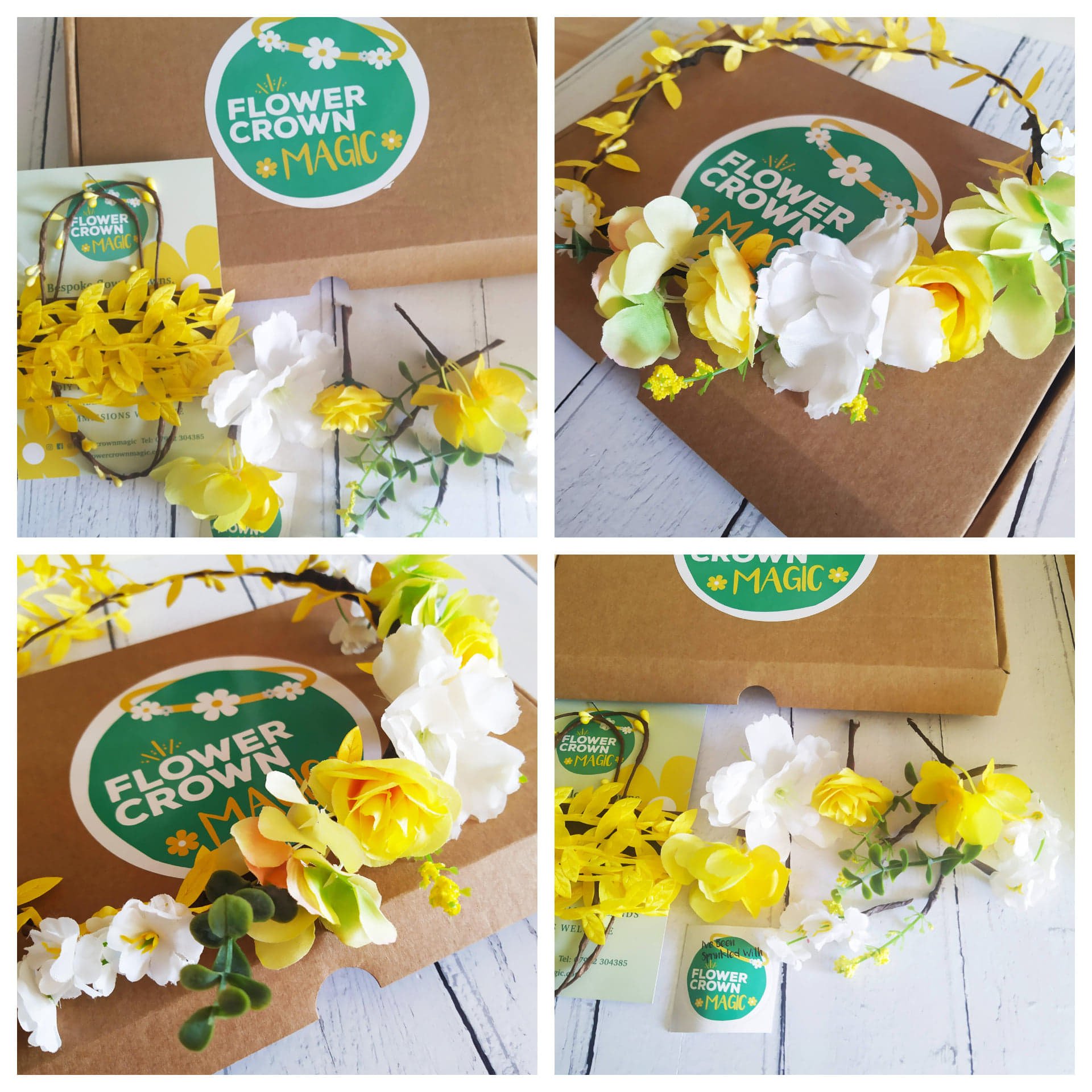 Yellow DIY Flower Crown Kit