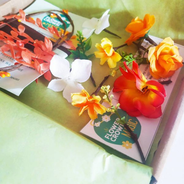 Zesty Orange - Kids DIY Flower Crown Kit - Image 4