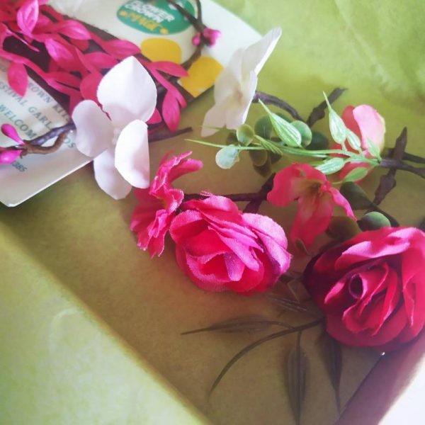 Atomic Pink -  Pink & White Childrens DIY Flower Crown Making Kit - Image 5