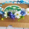 Electric Blue - Blue and White Childrens DIY Flower Crown Making Kit - Image 2