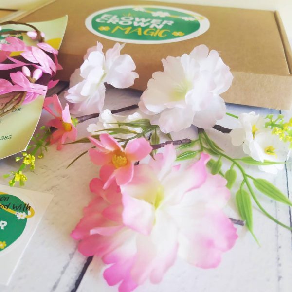 Pink Fizz - Childrens DIY Pale Pink Flower Crown Making Kit - Image 4