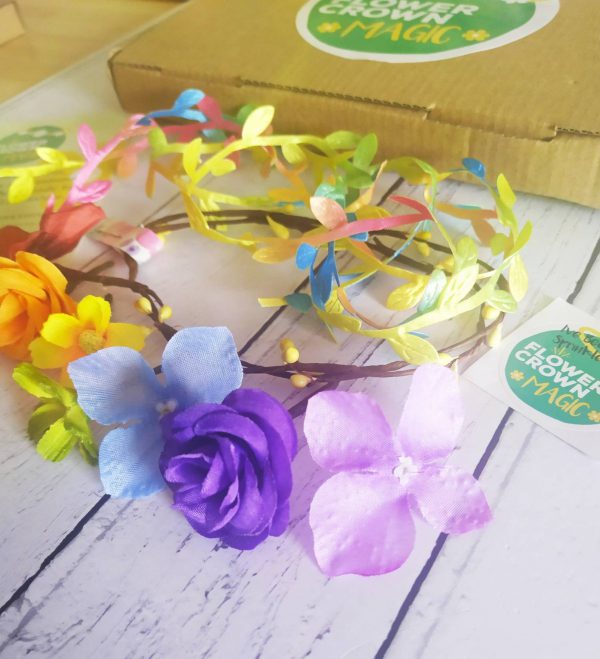 Rainbow Razamataz - Kids DIY Rainbow Flower Crown Kit - Image 2