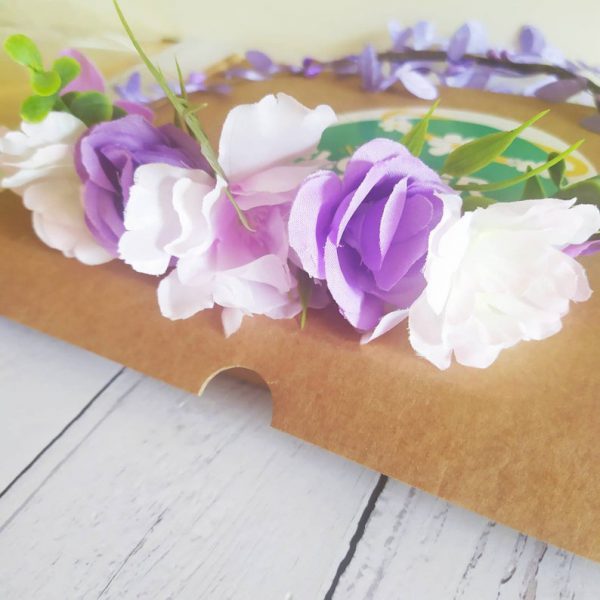 Lush Lilac - Childrens DIY Lilac & White Flower Crown Kit - Image 7