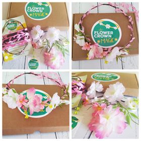 childrens pink flower crown kit