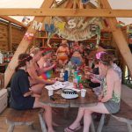 Making Flower Crowns Outdoor Hen Party