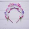 Aria Child's Flower Headband, featuring artificial cherry blossom flowers and roses with pip berries. - Image 2
