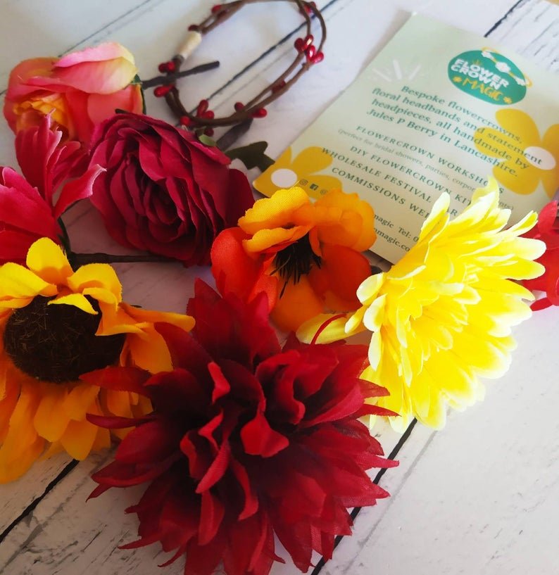 DIY Kit, Frida Kahlo Flower Crown Craft Kit