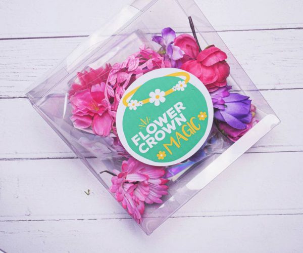 Purple Mummy and Me Duo DIY Flower Crown Kit