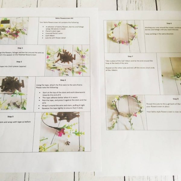 DIY Vintage Boho Flower Crown Making Kit - Image 7