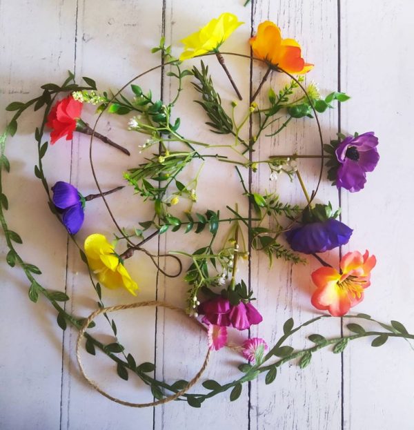 Multi Colour DIY Flower Crown Kit