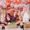 enjoying your hen party with a flower crown kit