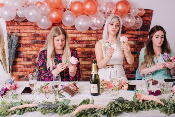 enjoy making diy flower crowns at your hen party