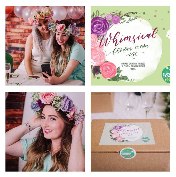 making a whimsical flower crown kit