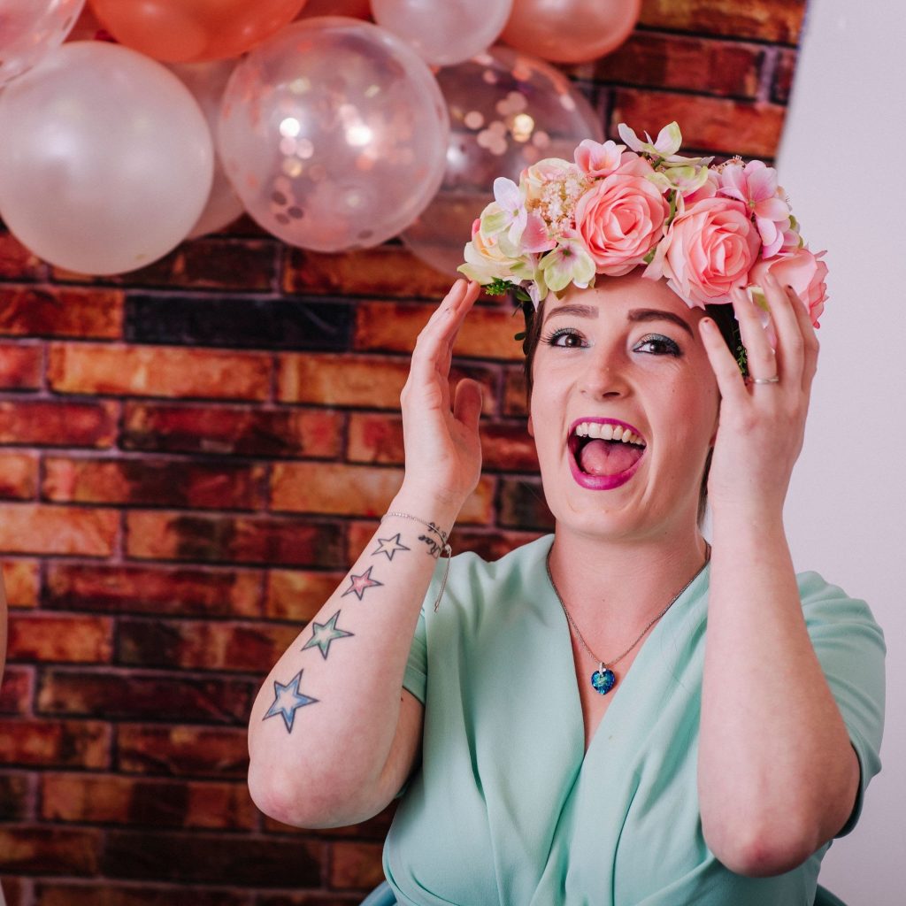 How do you make a flower crown? finished whimsical flower crown kit