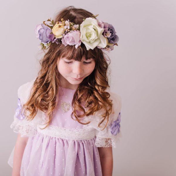 Child's Flowercrown, Whimsical Floral Crown - Image 9