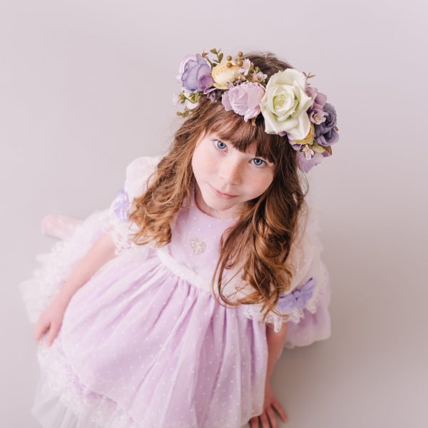Child's Flowercrown, Whimsical Floral Crown - Image 5