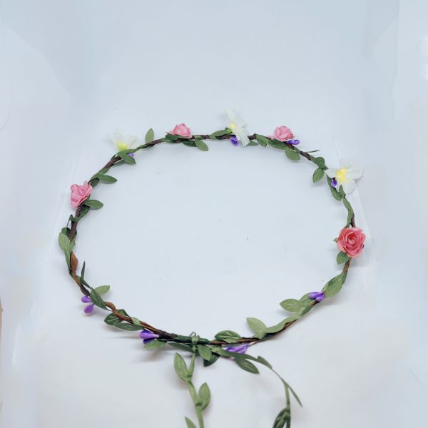 Pink and White Flower crown Garland - Image 3
