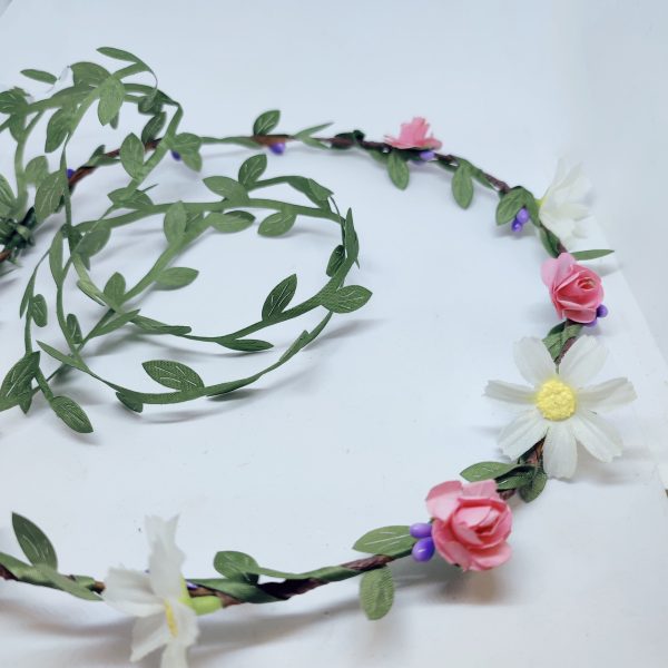Pink and White Flower crown Garland - Image 5