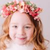 Coral Pink Flower Headband for Children
