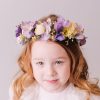 Children's Flowercrown - Purple and Yellow - Whimsical Vintage Style