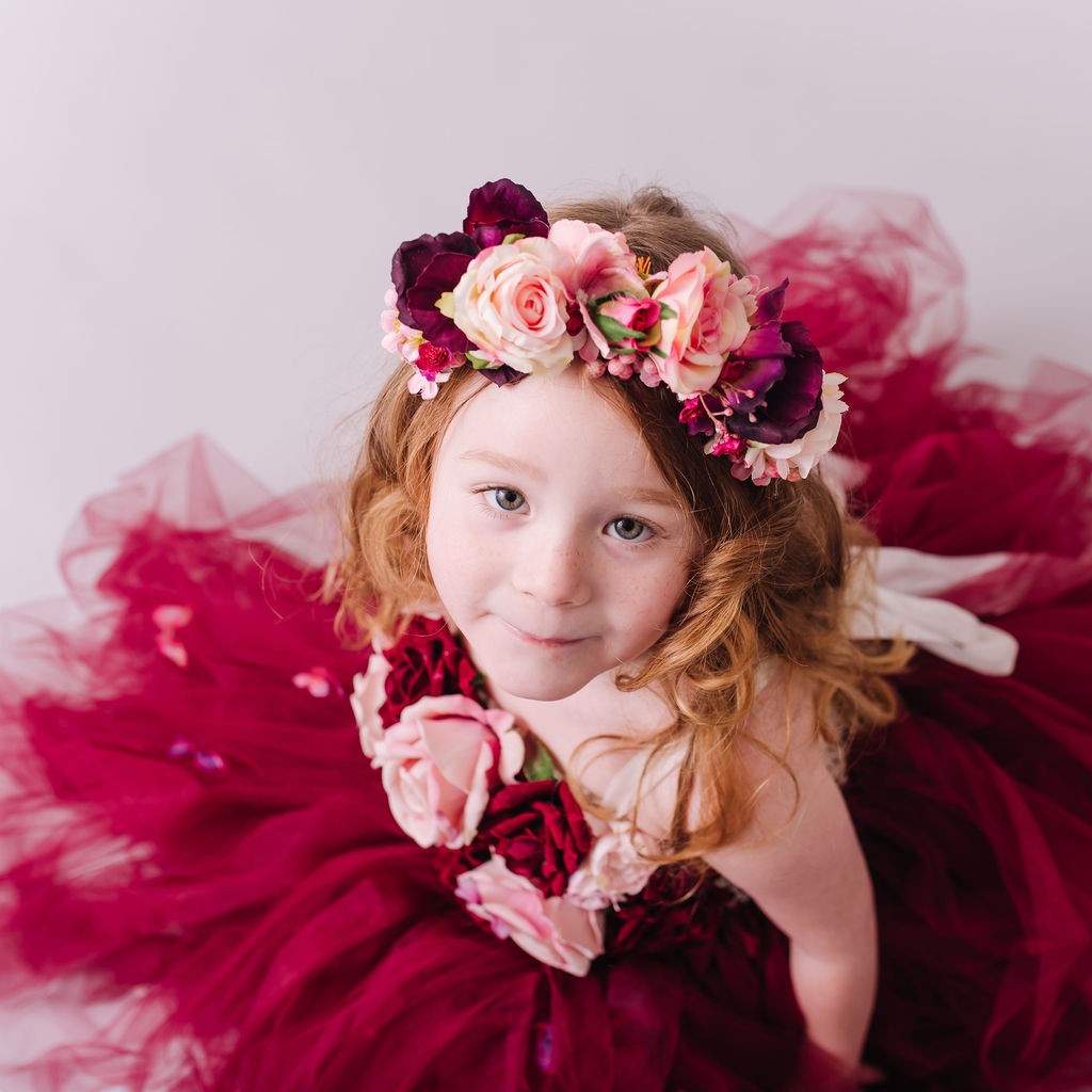 Red flower girl store