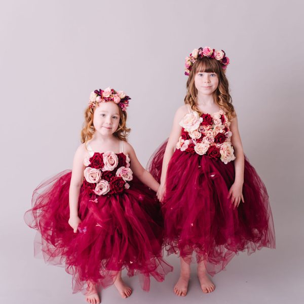 Child's Red and Pink Floral Headband - Image 11