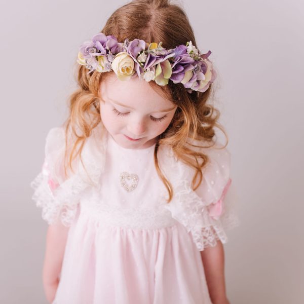 Lavender and Lemon Flower Headband for Children - Image 6