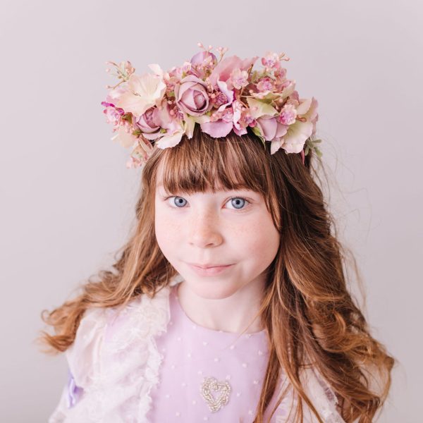 Child's Headband - Pastel Pink and Green - Image 4