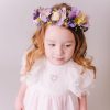 Children's Flowercrown - Purple and Yellow - Whimsical Vintage Style - Image 3