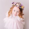 Children's Flowercrown - Purple and Yellow - Whimsical Vintage Style - Image 10