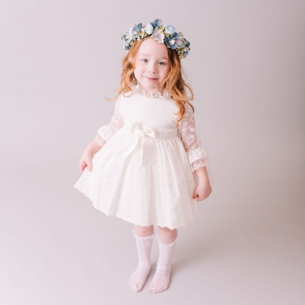 Dusty Blue and Teal Child's Flowercrown - Vintage Whimsical Style Headband - Image 5