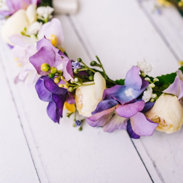 Child's Flowercrown, Whimsical Floral Crown - Image 10