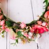 Coral Pink Children's Flowercrown - Whimsical Vintage Style Floral headband - Image 11