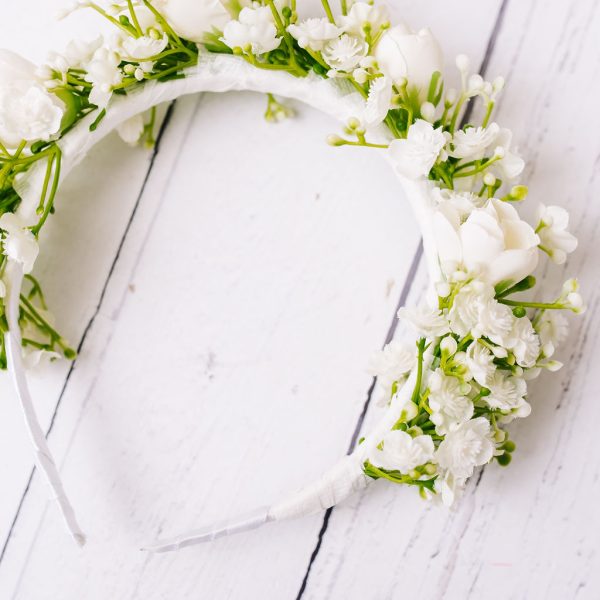 Gypsophila, Baby's Breath Headband for Children - Image 14