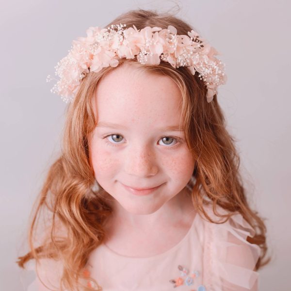 Blush Pink Preserved Flower Headband