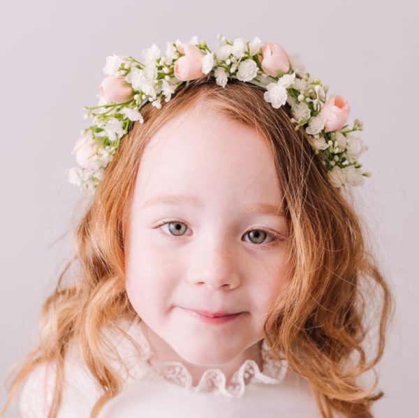 Gypsophila, Babys Breath Headband for Children - Image 10
