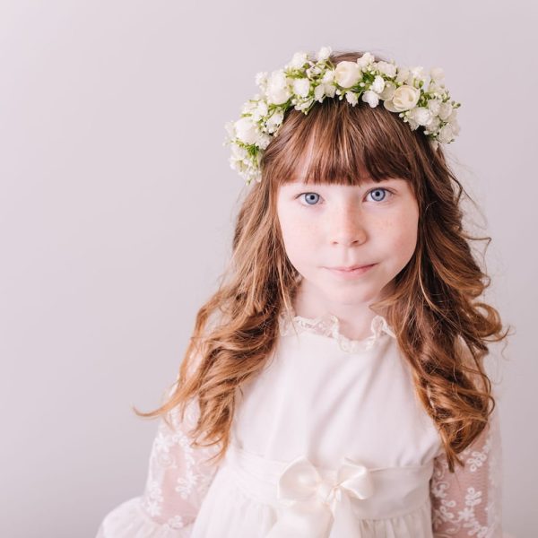 Gypsophila, Babys Breath Headband for Children - Image 6