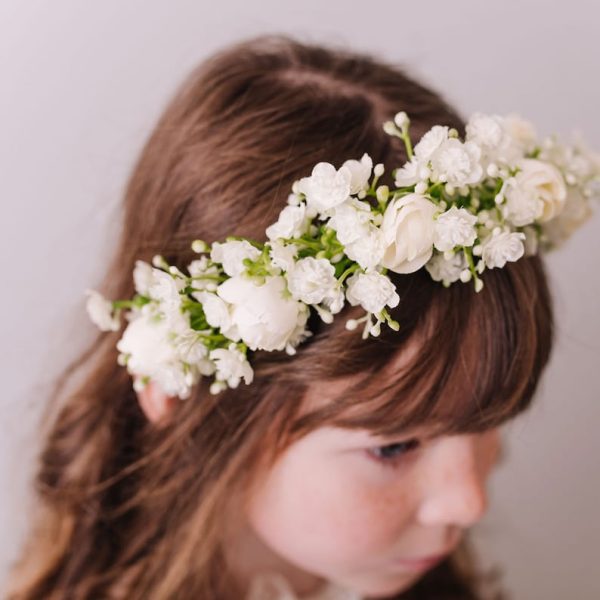 Gypsophila, Babys Breath Headband for Children - Image 5