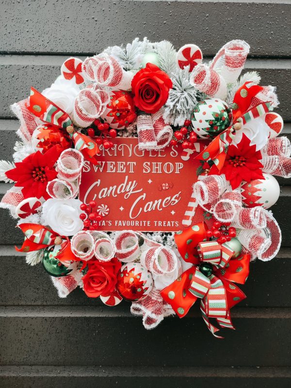 Candy Cane Sweet Shop Wreath - Image 3