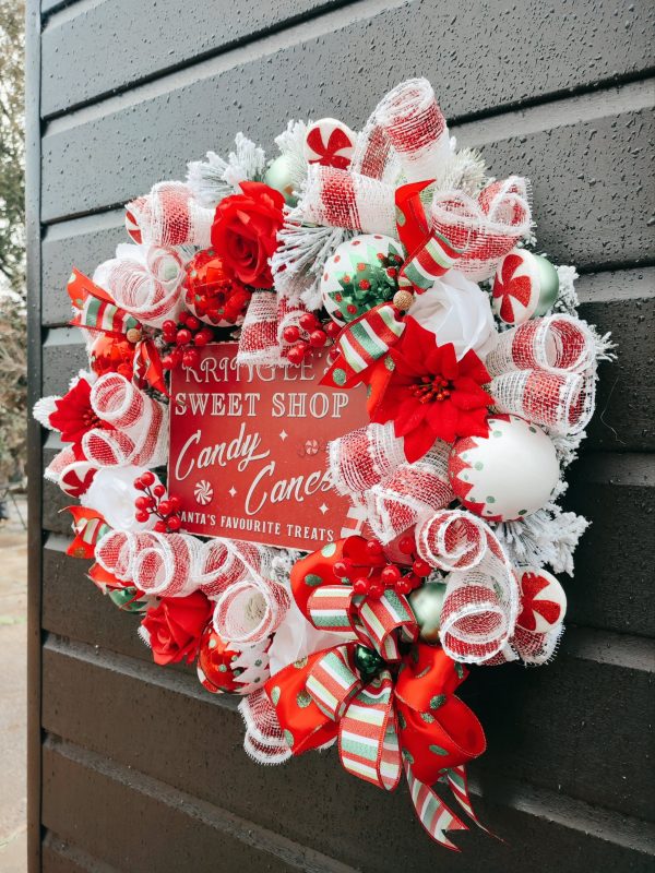 Candy Cane Sweet Shop Wreath - Image 7